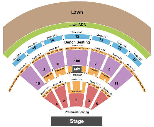 Bethel Woods Center For The Arts Black Crowes Seating Chart
